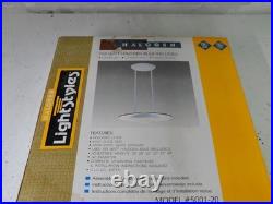 Vintage Lightstyles Pendant Light MCM Flying Saucer Art Deco Halogen 5001 NIB