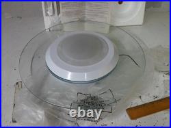 Vintage Lightstyles Pendant Light MCM Flying Saucer Art Deco Halogen 5001 NIB
