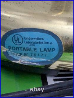 Vintage Lotus Pink Flower Tulips Brass Lamp Underwriters Laboratories Beautiful