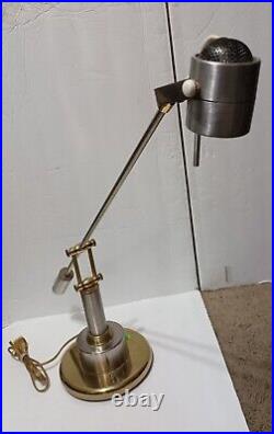 Vintage MCM Counter Balance Brass Lamp Art Deco