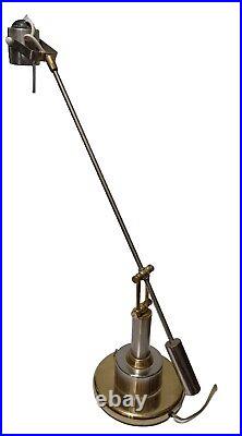 Vintage MCM Counter Balance Brass Lamp Art Deco