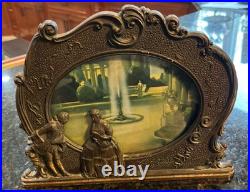 Vintage MCM Lamp Art Deco Victorian Style Motion Lamp Tested Read