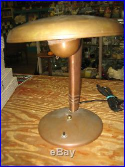 Vintage METAL COBRA DESK LAMP ART DECO Robert Fairies Jean O Reinecke