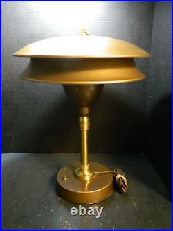 Vintage Machine Age Industrial Design Art Deco Guardsman Desk Lamp 17.5x13.5