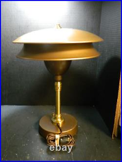Vintage Machine Age Industrial Design Art Deco Guardsman Desk Lamp 17.5x13.5