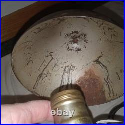 Vintage Machine Age Metal Table Lamp Markel Co 30's Works Original Finish, Plug