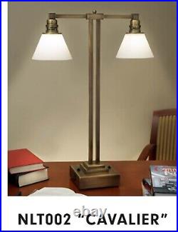 Vintage Markel Art Deco Table Lamp / Library Lamp