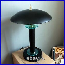 Vintage Memphis Art Deco Tensor B 204 Black Halogen Desk Lamp Light 80's Muncie