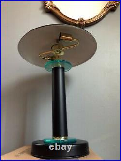 Vintage Memphis Art Deco Tensor B 204 Black Halogen Desk Lamp Light 80's Muncie
