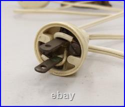 Vintage Metal Art Deco ELEPHANT Lamp with Crackle Glass Globe Shade Spelter