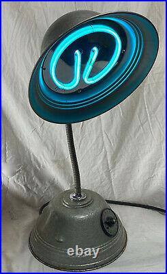 Vintage Metal Irradiation Medical Quack Lamp Art Deco UV RAY LIGHT Adjustable