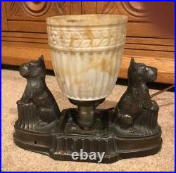 Vintage Metal Scottie Scotty Dog Lamp