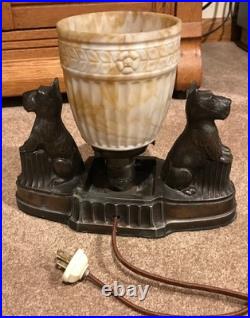 Vintage Metal Scottie Scotty Dog Lamp