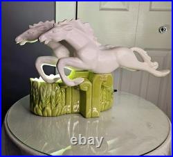 Vintage Mid-Century Art Deco ROYAL-HAEGER Double Stallion Horse TV Accent Lamp