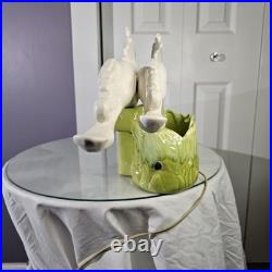 Vintage Mid-Century Art Deco ROYAL-HAEGER Double Stallion Horse TV Accent Lamp