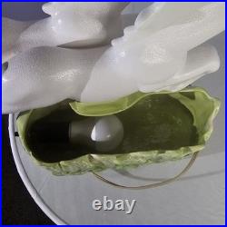 Vintage Mid-Century Art Deco ROYAL-HAEGER Double Stallion Horse TV Accent Lamp