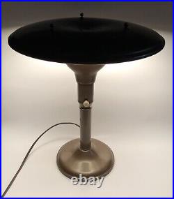 Vintage Mid Century Modern Sight Light Futuristic Art Deco UFO Desk Lamp VG