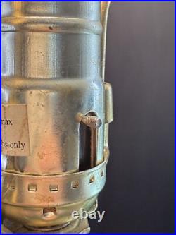 Vintage Mid-century Pottery Table Lamp Green Art Deco 30