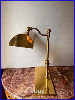 Vintage Ministeriale Table Lamp in Brass 14