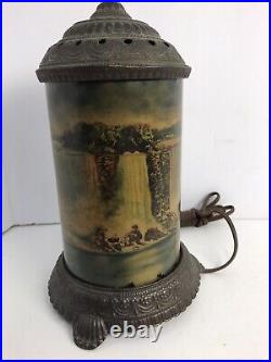 Vintage Motion Lamp SCENE IN ACTION CHICAGO NIAGARA FALLS 1920' S Works