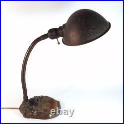 Vintage P. E. P. Co. MERMAIDS 1930s Light Lamp Cast Iron Orig Shade Art Deco