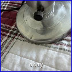 Vintage Pair of TORPEDO GLASS LAMPS + BED LIGHT Art Deco Bullet Skyscrapers