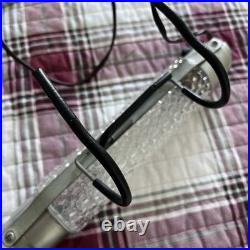 Vintage Pair of TORPEDO GLASS LAMPS + BED LIGHT Art Deco Bullet Skyscrapers