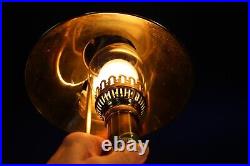 Vintage Paris Orient Express Istanbul Train Gold Brass Claw Foot Desk Lamp