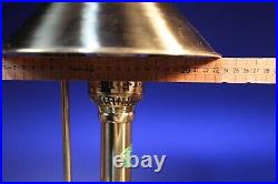 Vintage Paris Orient Express Istanbul Train Gold Brass Claw Foot Desk Lamp