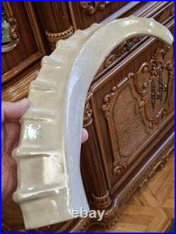 Vintage Porcelain Art deco capricorn wall lamp Ultra Rare 1970's
