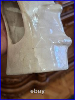 Vintage Porcelain Art deco capricorn wall lamp Ultra Rare 1970's