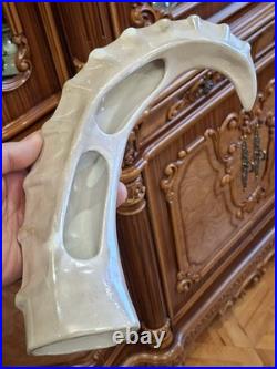 Vintage Porcelain Art deco capricorn wall lamp Ultra Rare 1970's