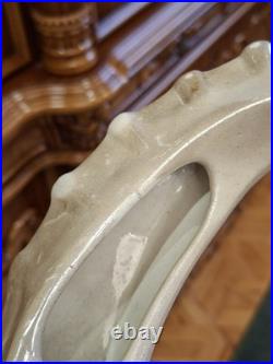 Vintage Porcelain Art deco capricorn wall lamp Ultra Rare 1970's