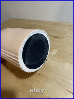 Vintage Post Modern Art Deco Nouveau Revival Wave 80's Pink Peach Ceramic lamp