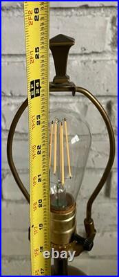 Vintage Robert Abbey Art Deco Brown And Gold MCM Table Lamp 25