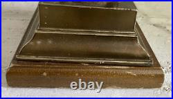 Vintage Robert Abbey Art Deco Brown And Gold MCM Table Lamp 25