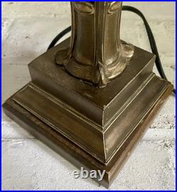 Vintage Robert Abbey Art Deco Brown And Gold MCM Table Lamp 25