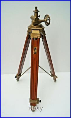 Vintage Royal Style Wooden Tripod Floor Lamp Interior Decor