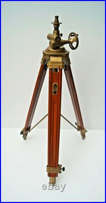 Vintage Royal Style Wooden Tripod Floor Lamp Interior Decor