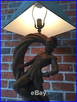 Vintage Rusted Art Deco Lamp