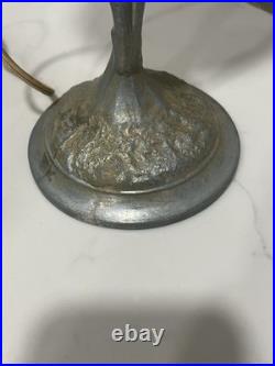Vintage Sarsaparilla Aluminum Metal Art Deco Lamp Base with Shade 18 Read