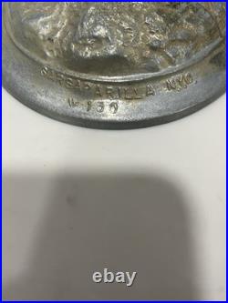 Vintage Sarsaparilla Aluminum Metal Art Deco Lamp Base with Shade 18 Read