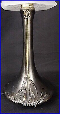 Vintage Sarsaparilla West New York Art Deco Bronzed Lamp 14 Excellent Near Mint