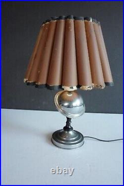 Vintage Saturn Atomic Lamp Machine Age Works 1930's Art Deco