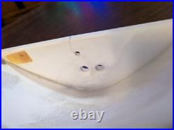 Vintage Solid Alabaster Art Deco Wall Sconce Spain 10 60 Watt single lamp