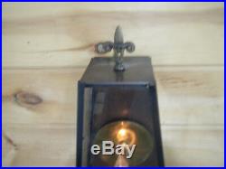 `Vintage Solid Antique Copper Lamp Light Fixture Sconce Art deco Patina Soldered