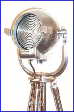 Vintage Theatre Light Art Deco Film Industrial Lamp Old Stage Strand 123 Tripod