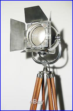 Vintage Theatre Spot Light Antique Art Deco Industrial Film Lamp Strand 123 50's
