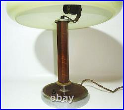 Vintage Tischlampe Schreibtischlampe Ufo Pilz Art Deco Lengefeld 1950er Bauhaus