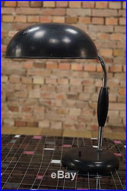 Vintage Tischleuchte Lampe Tischlampe Metall Bauhaus Art Deco Schreibtisch GECOS